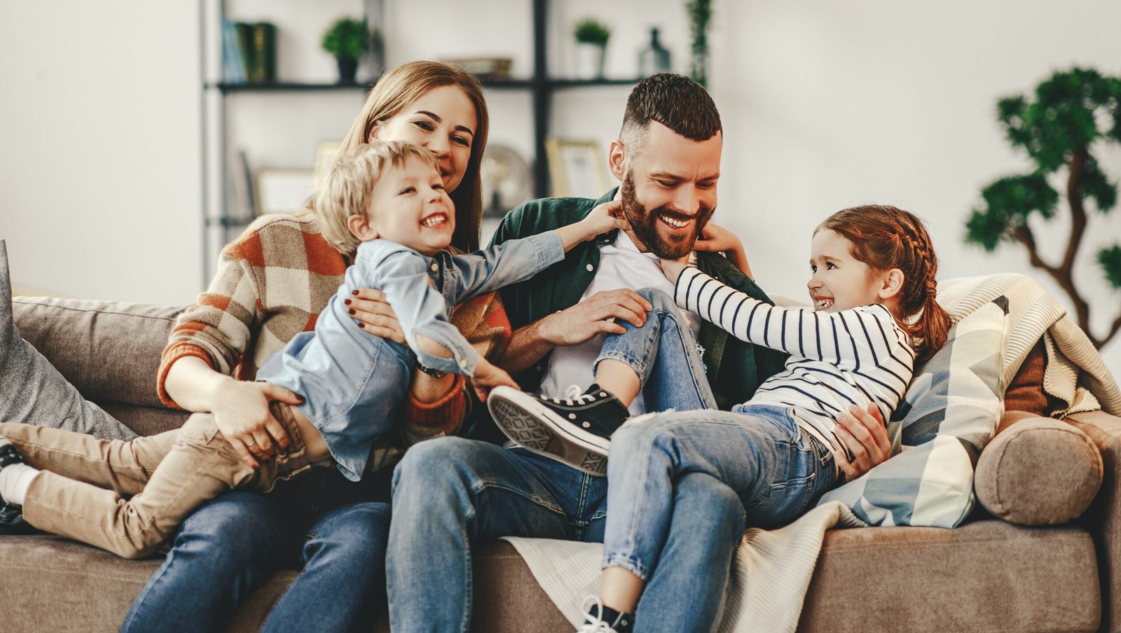 first time homebuyers happy family